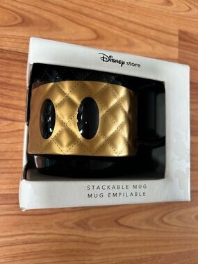Disney Black and Gold Mickey Stackable Mug